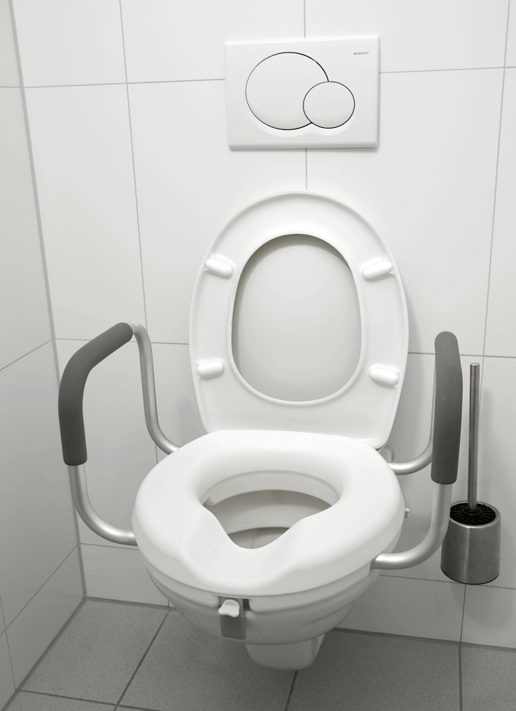 Înălțător pentru scaunul de toaletă cu mânere antiderapante – AT51209