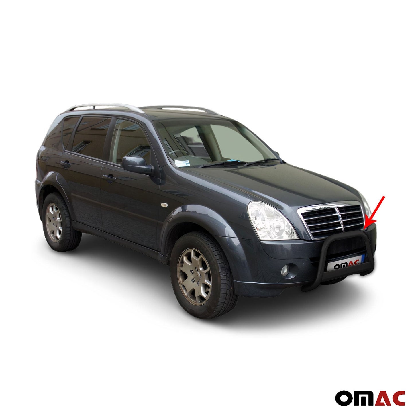 Bară de protecție/buton față pentru Ssangyong Rexton 2006-2012, ø63mm, oțel, negru