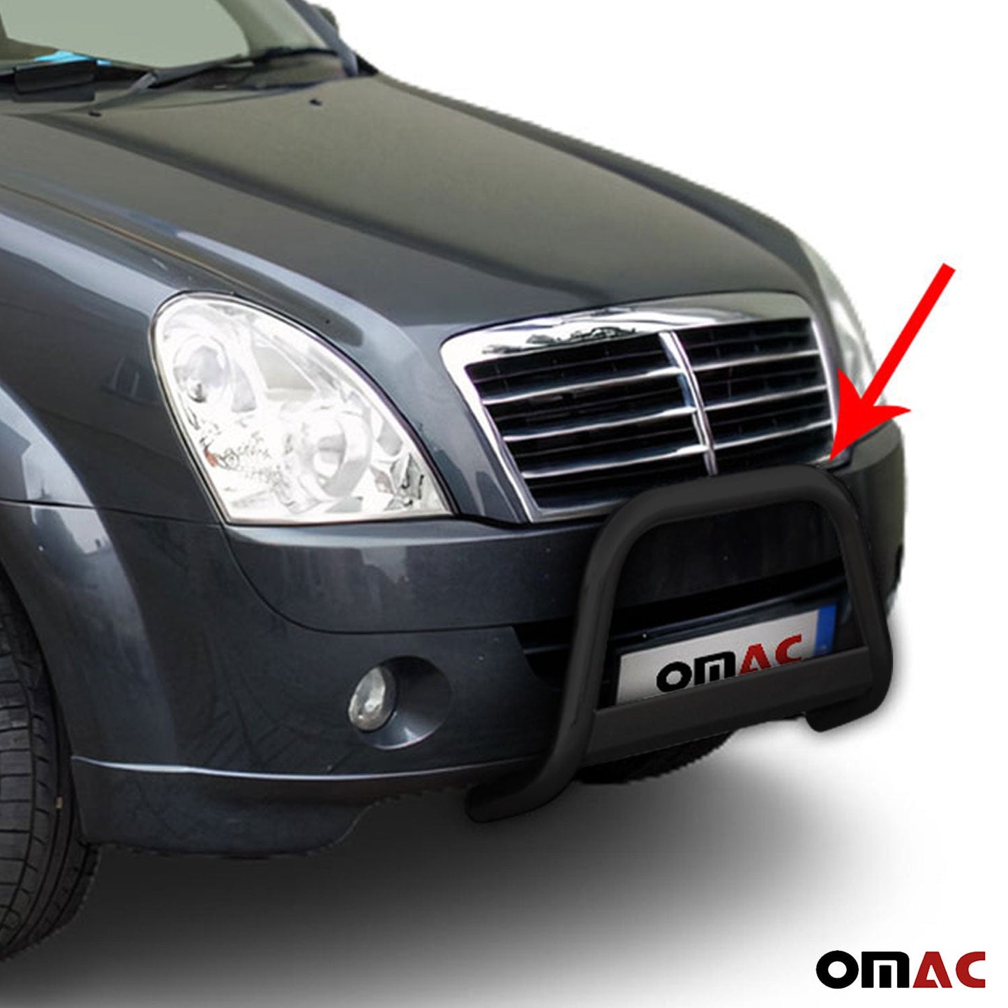 Bară de protecție/buton față pentru Ssangyong Rexton 2006-2012, ø63mm, oțel, negru