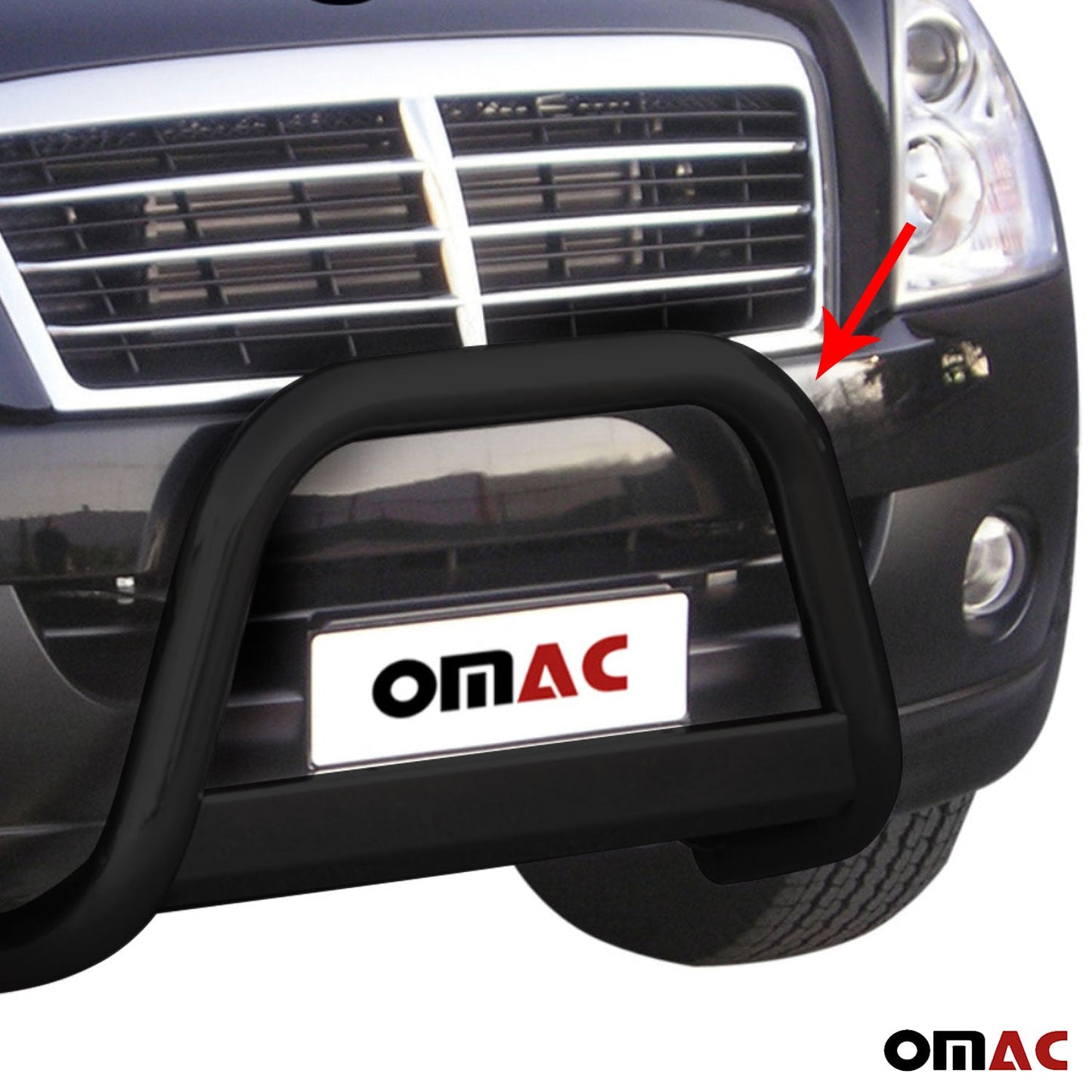 Bară de protecție/buton față pentru Ssangyong Rexton 2006-2012, ø63mm, oțel, negru