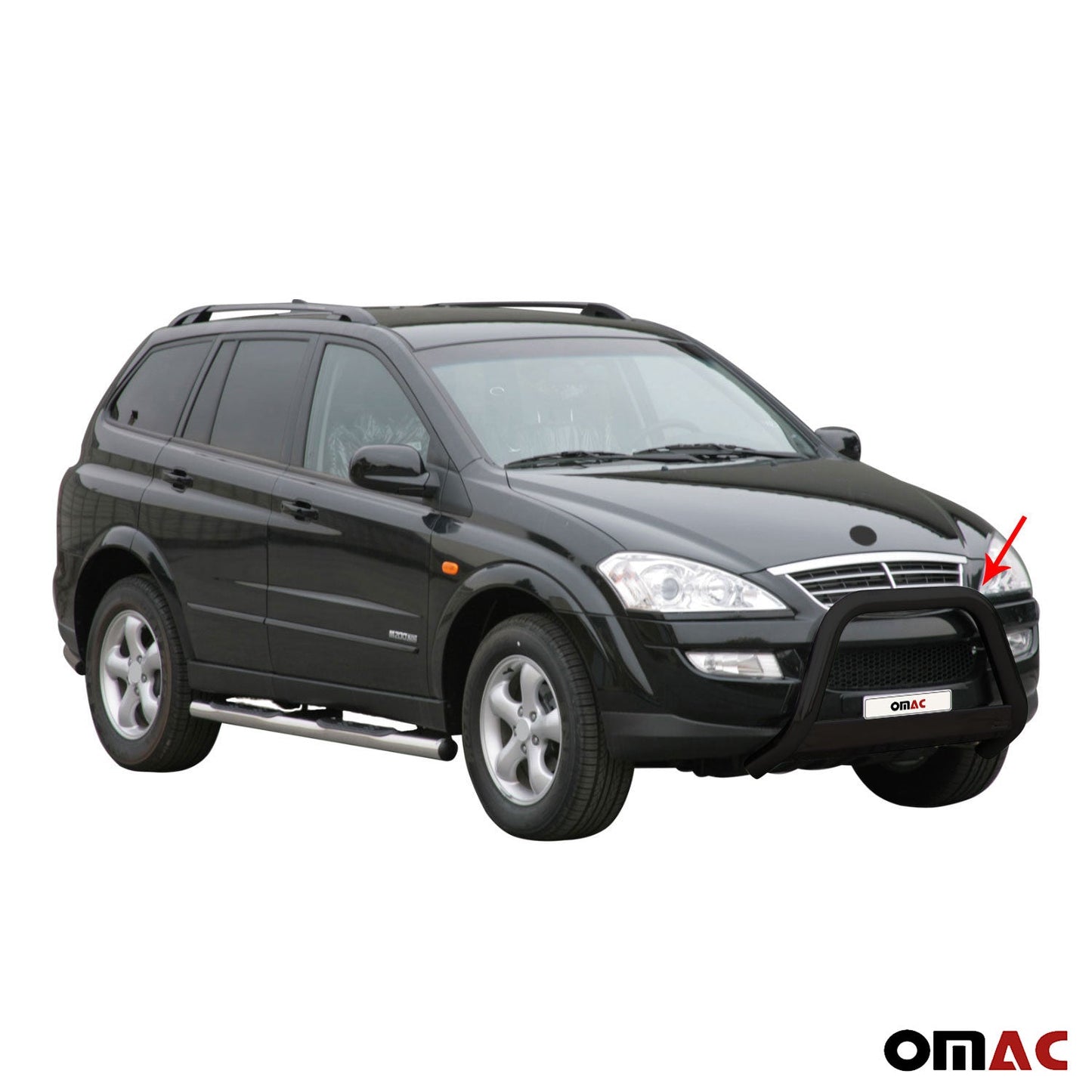 Frontbügel Frontschutzbügel für Ssangyong Kyron 2007-2014 ø63mm Stahl Schwarz