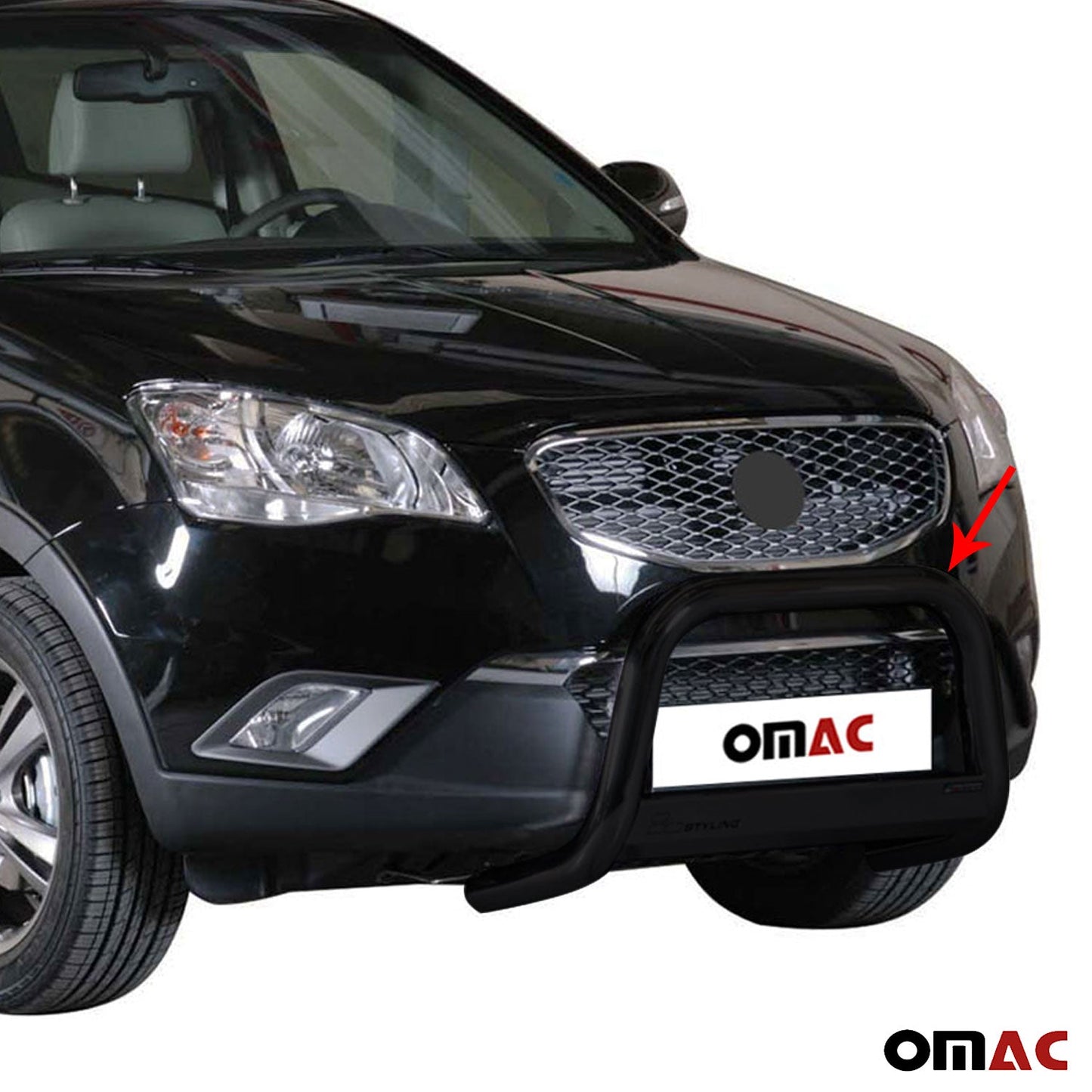 Frontbügel Frontschutzbügel für Ssangyong Korando 2011-2019 ø63mm Stahl Schwarz