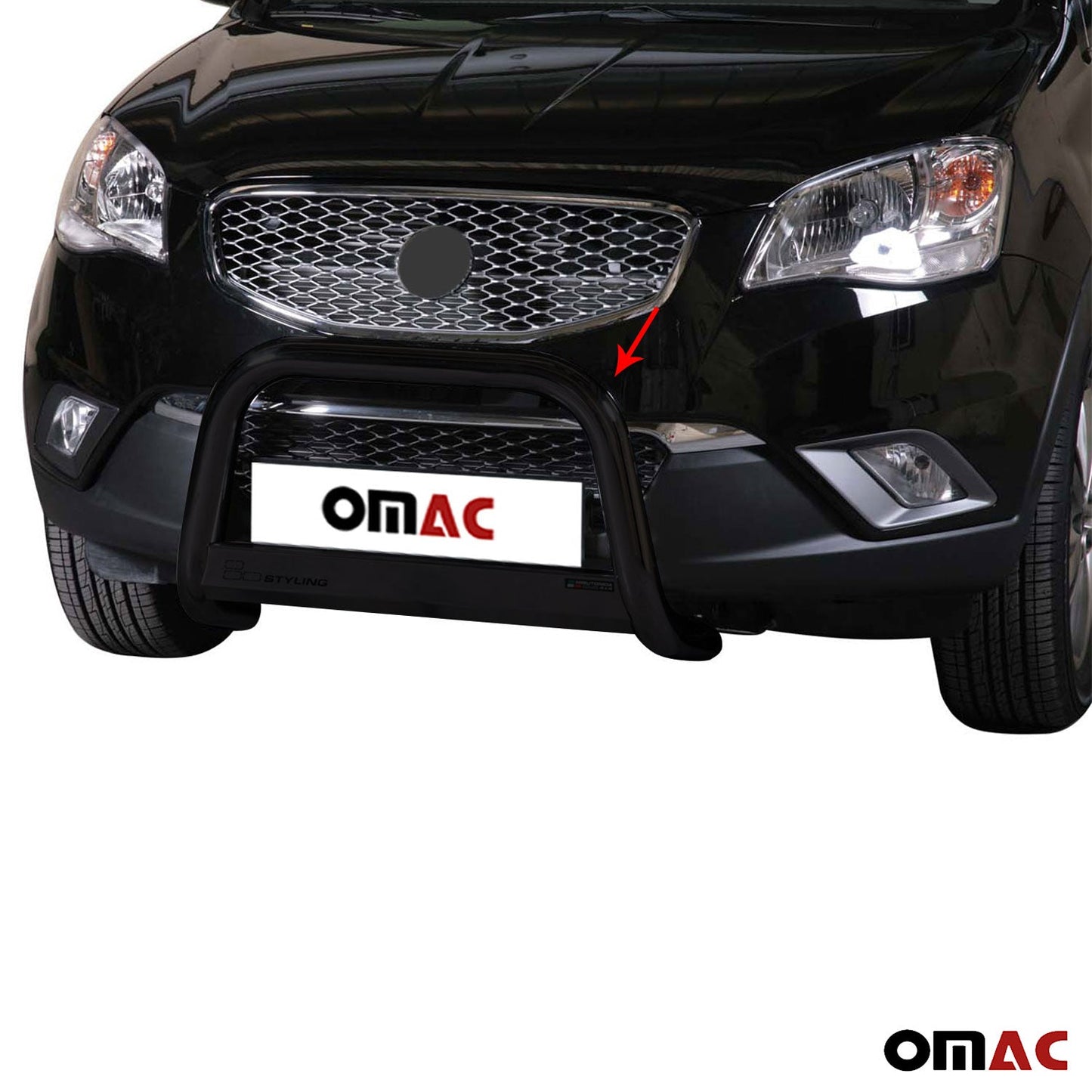 Frontbügel Frontschutzbügel für Ssangyong Korando 2011-2019 ø63mm Stahl Schwarz