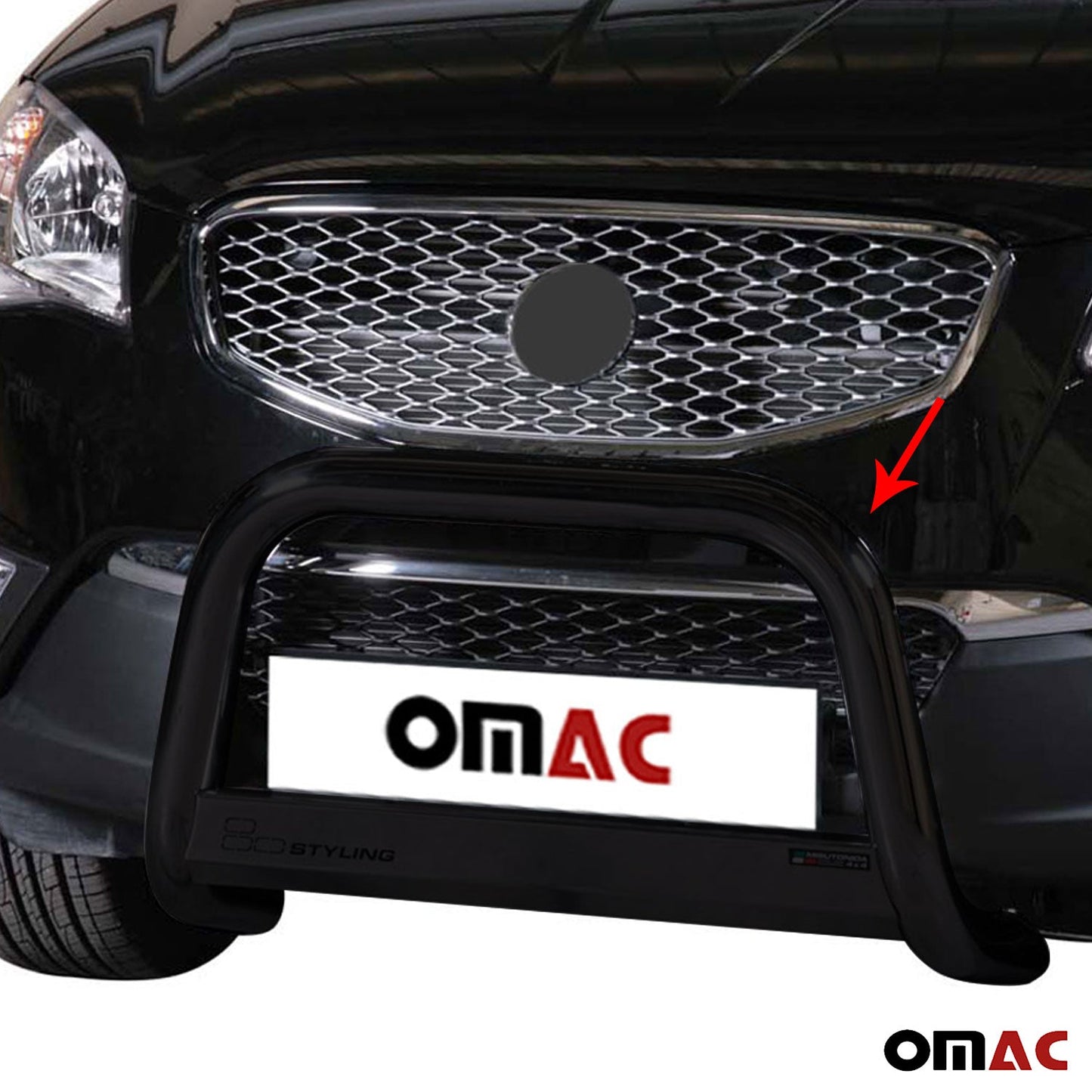 Frontbügel Frontschutzbügel für Ssangyong Korando 2011-2019 ø63mm Stahl Schwarz