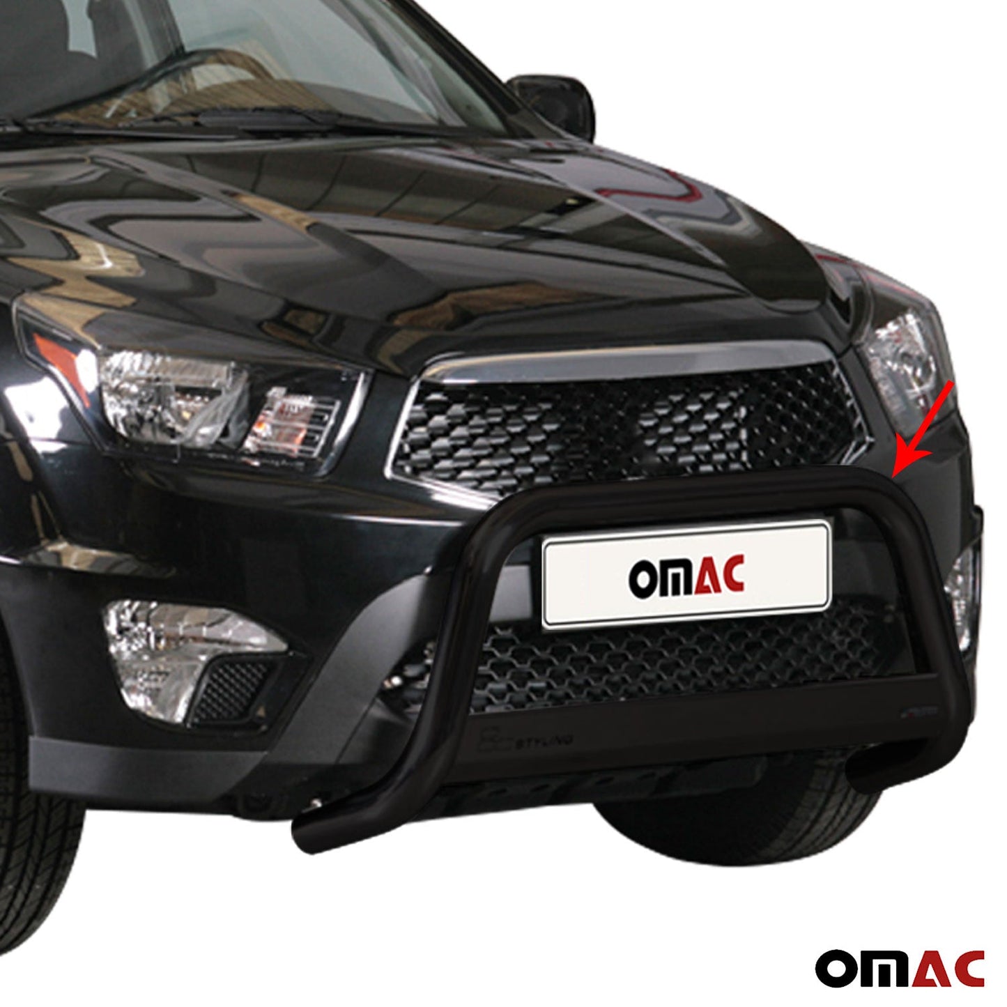 Bară de protecție/buton față pentru Ssangyong Actyon Sports 2012-2018 ø63 Negru