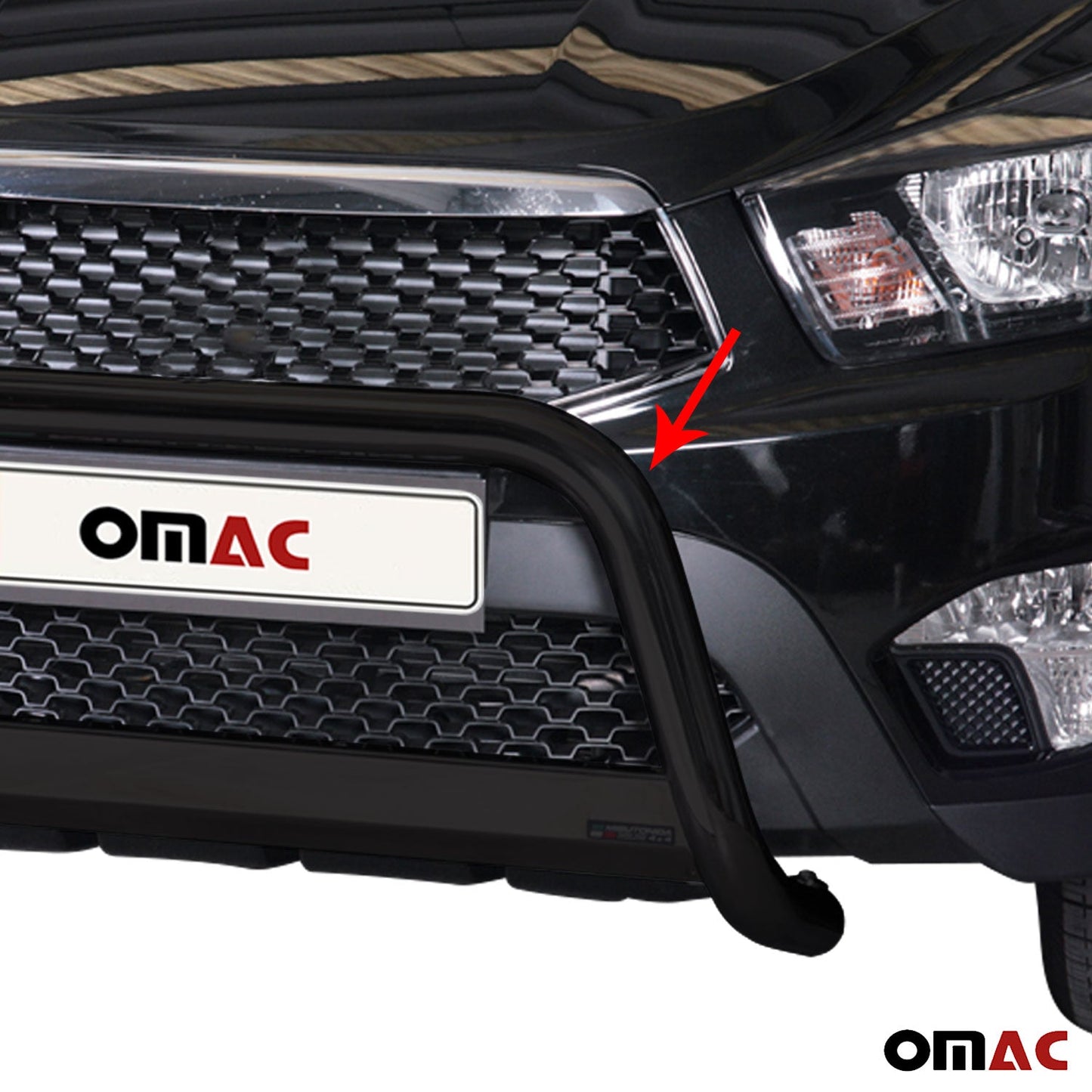 Bară de protecție/buton față pentru Ssangyong Actyon Sports 2012-2018 ø63 Negru