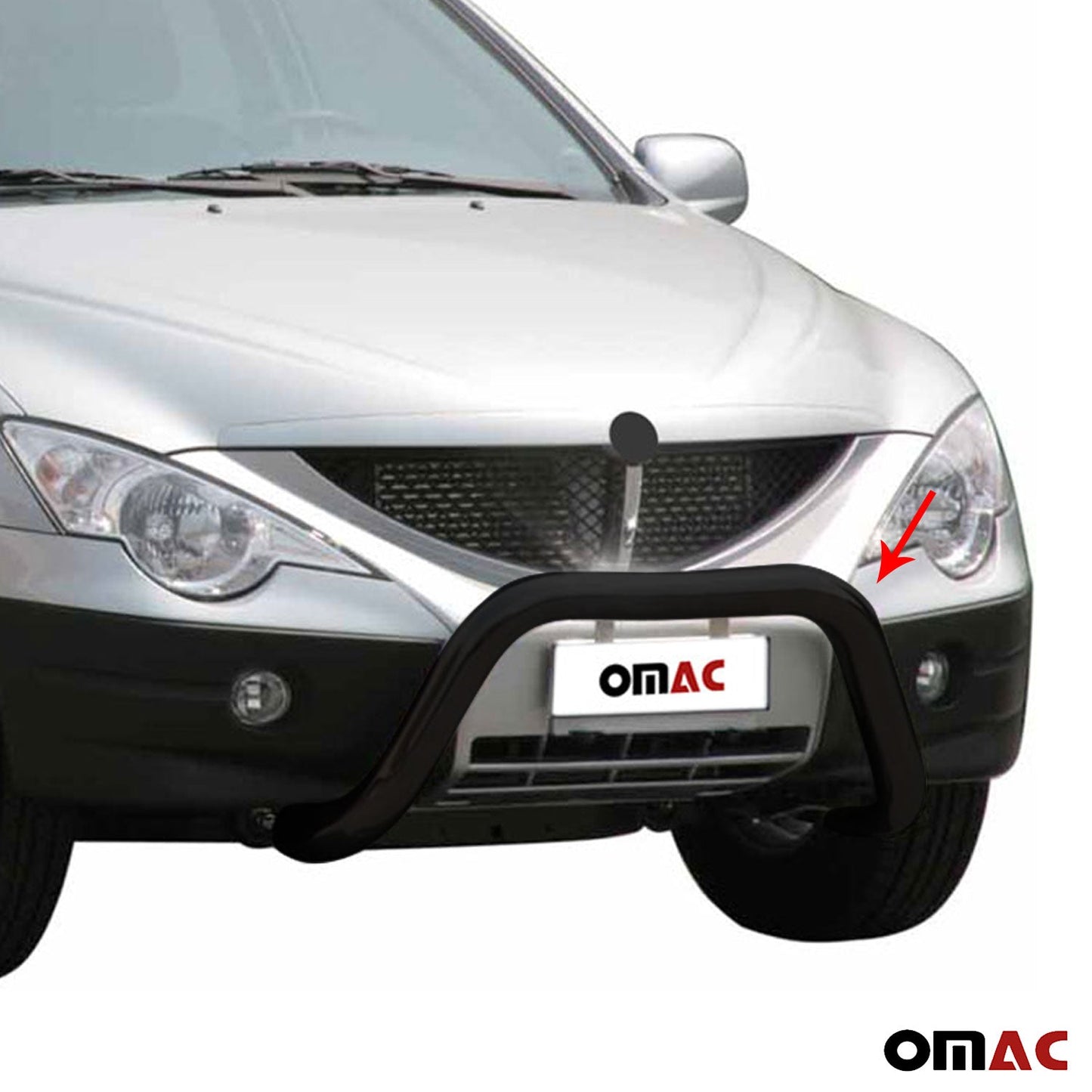 Bară de protecție/buton față pentru Ssangyong Actyon Sports 2012-2018 ø76 Negru