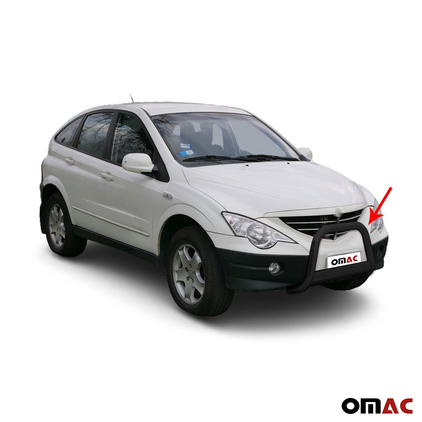 Bară de protecție/buton față pentru Ssangyong Actyon 2006-2012, ø63mm, oțel, negru
