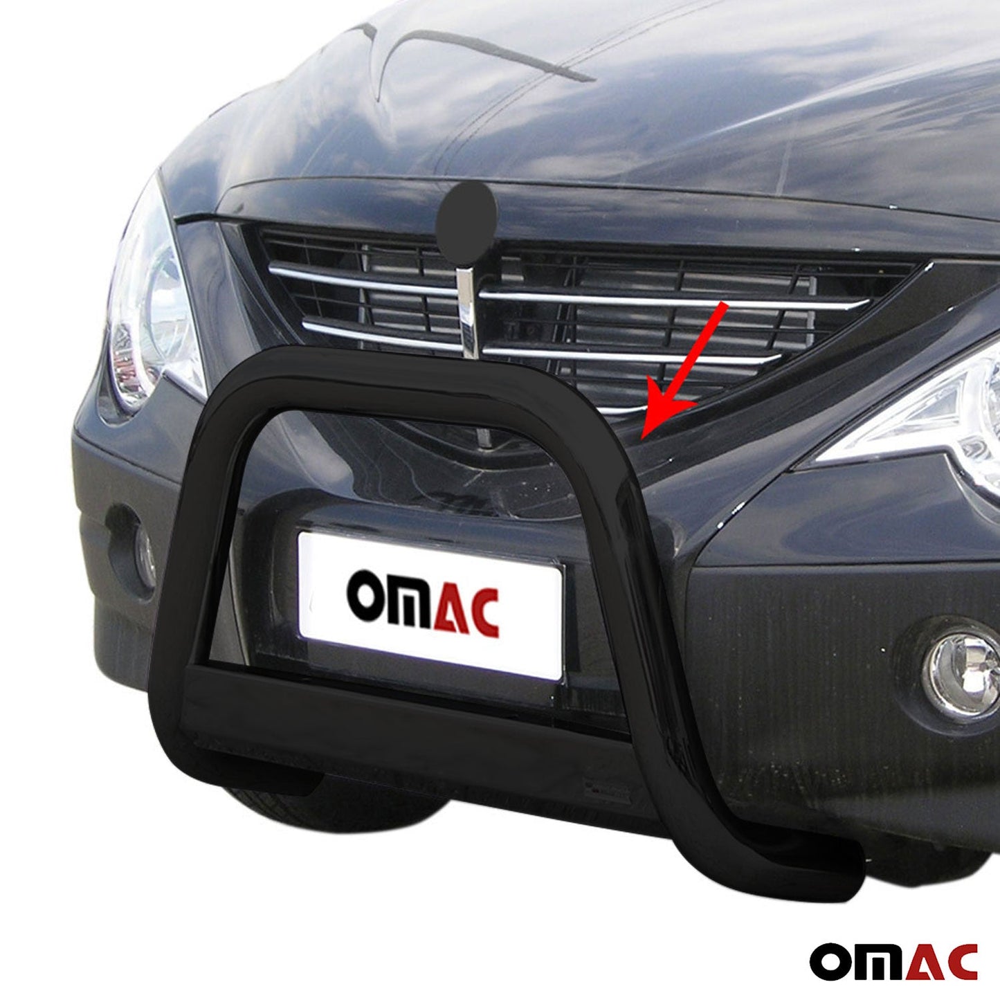 Bară de protecție/buton față pentru Ssangyong Actyon 2006-2012, ø63mm, oțel, negru