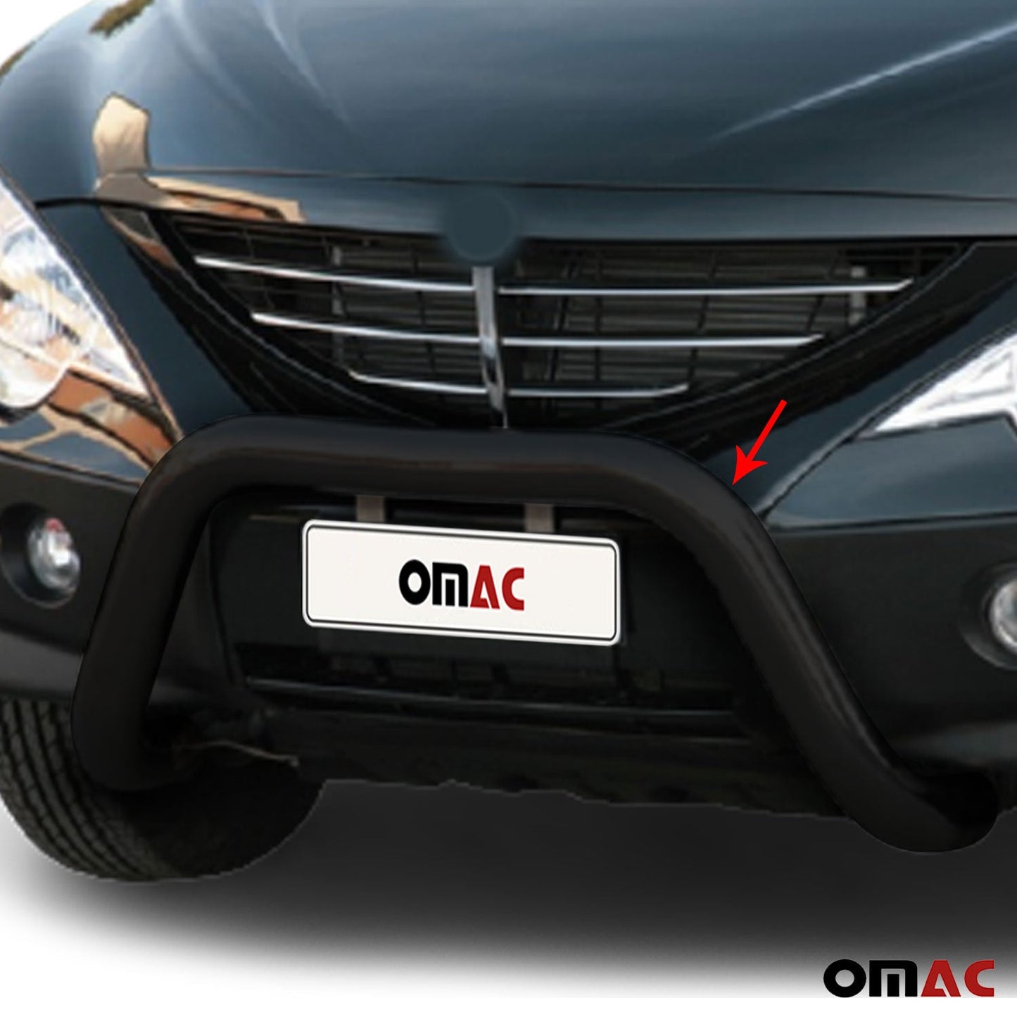 Bară de protecție/buton față pentru Ssangyong Actyon 2006-2012, ø76mm, oțel, negru