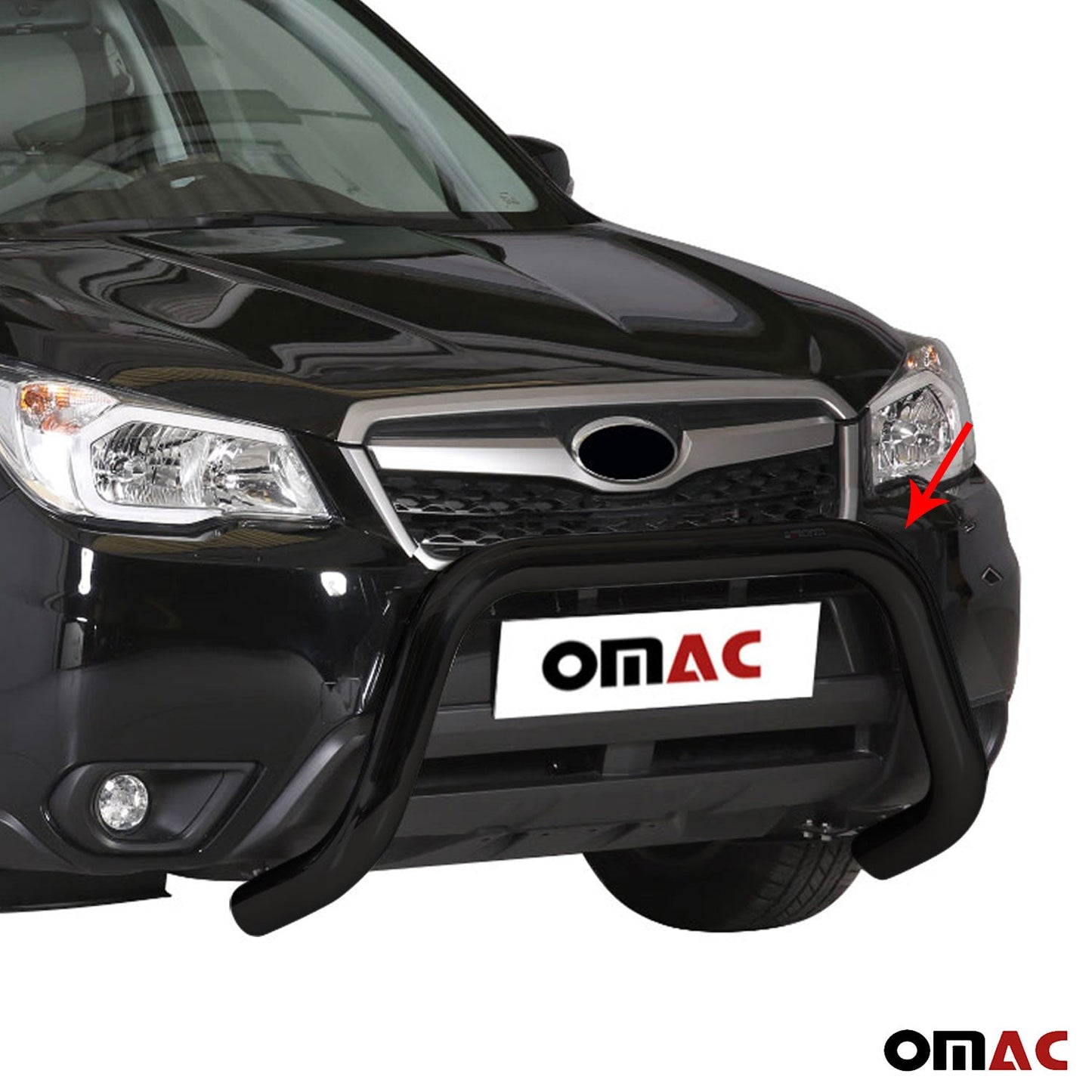 Frontbügel Frontschutzbügel für Subaru Forester 2013-2015 ø76mm Stahl Schwarz