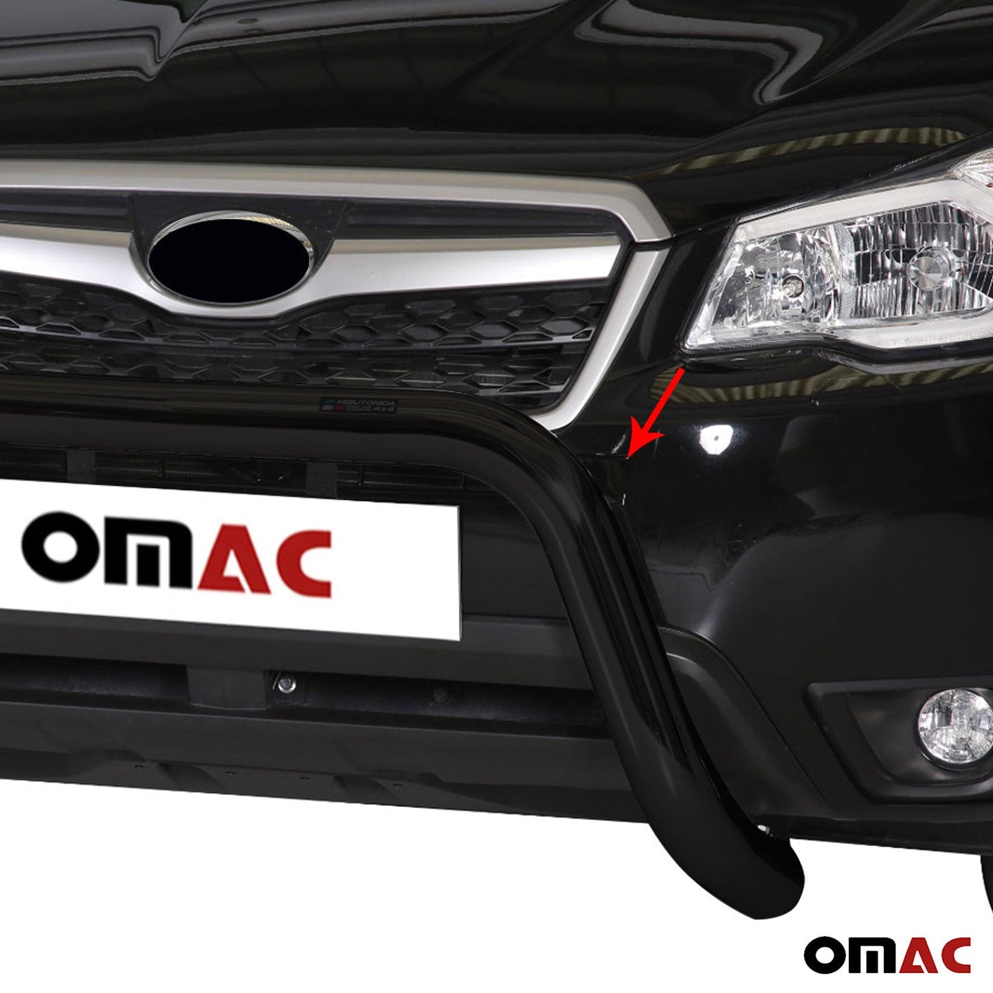 Frontbügel Frontschutzbügel für Subaru Forester 2013-2015 ø76mm Stahl Schwarz