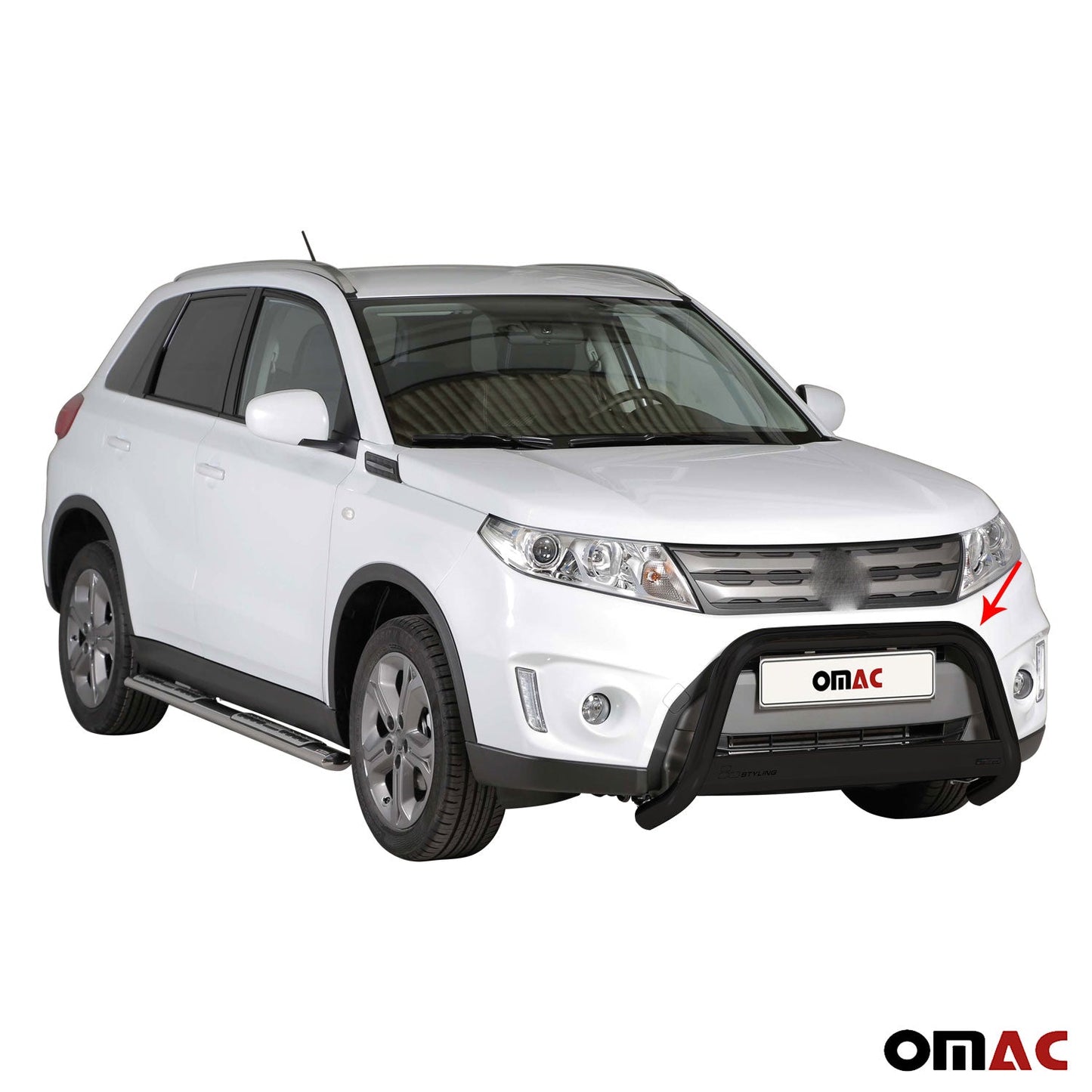 Frontbügel Frontschutzbügel für Suzuki Vitara 2015-2018 ø63mm Schwarz Edelstahl