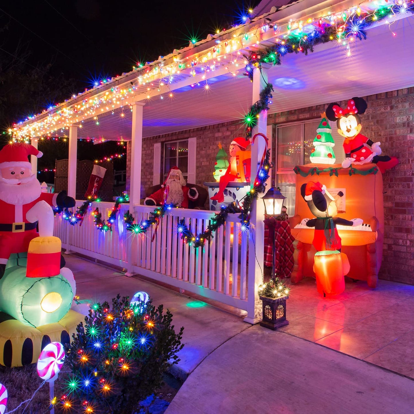 Hoopet Solar Light Solarbetriebene LED-Girlande - Länge 12m, 100LEDs