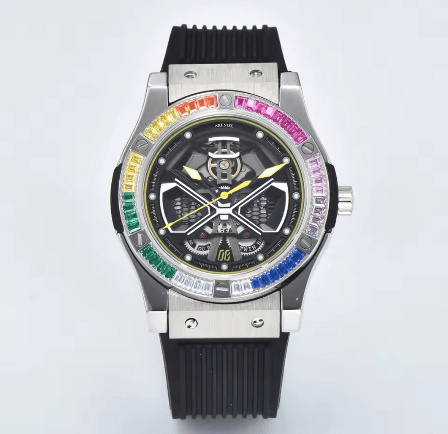 ARI NOX ,Knight sapphire glass Stainless Steel mechanical watch