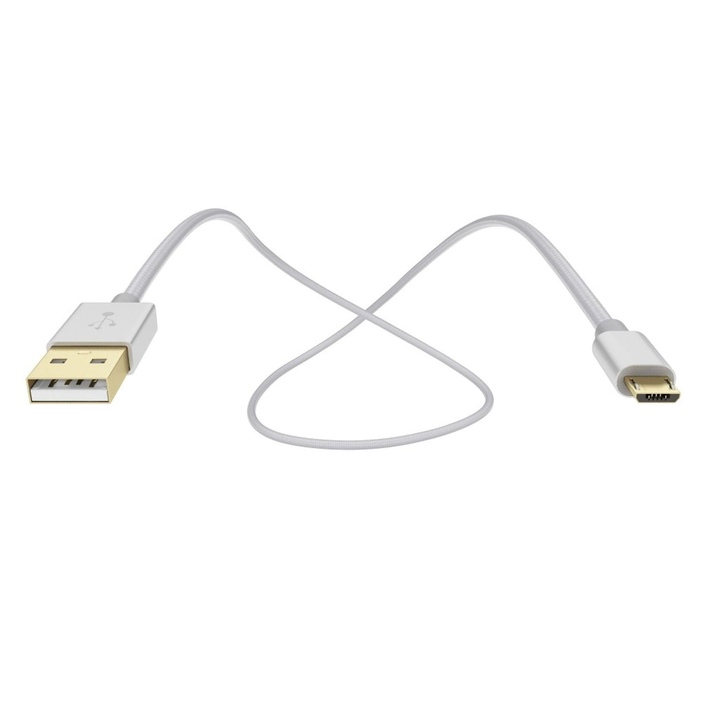 NALIA Micro USB Kabel - Stabiles High Speed Ladekabel - Länge 1m, Nylon Ummantelung, Datenübertragung