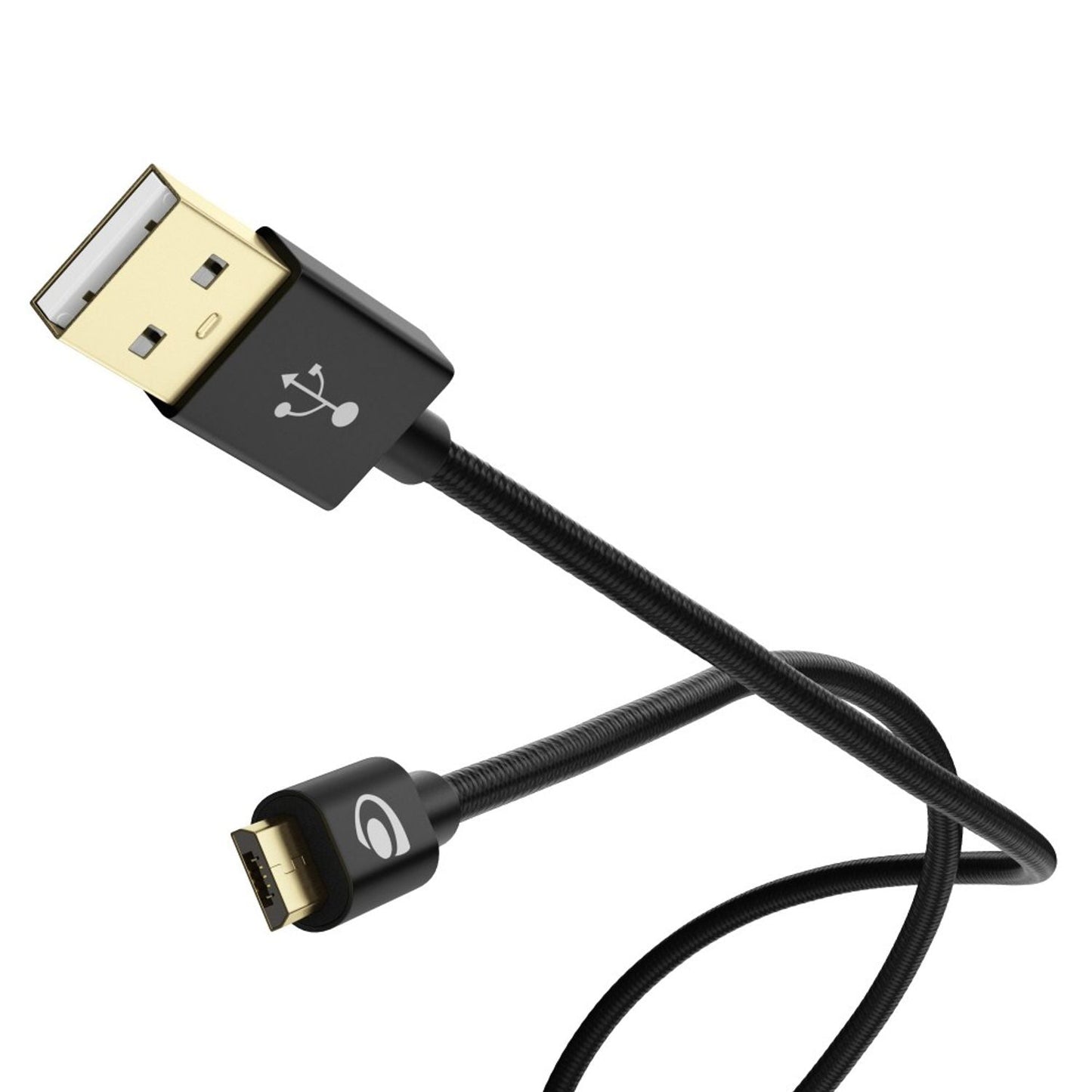 NALIA 1m Micro USB Kabel Stabiles Nylon-Ummanteltes High-Speed Kabel - Länge 1 m, USB 2.0, Android-Kompatibel