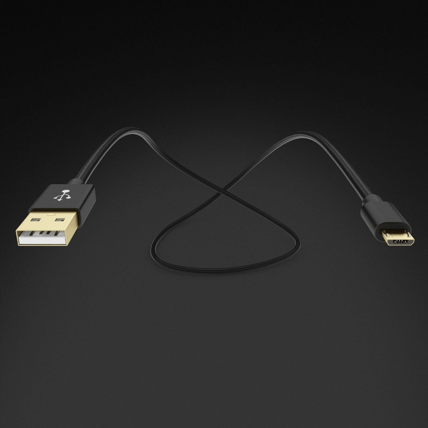 NALIA 3m Micro USB Kabel - 3 m Länge, High Speed Daten, Nylon Geflecht