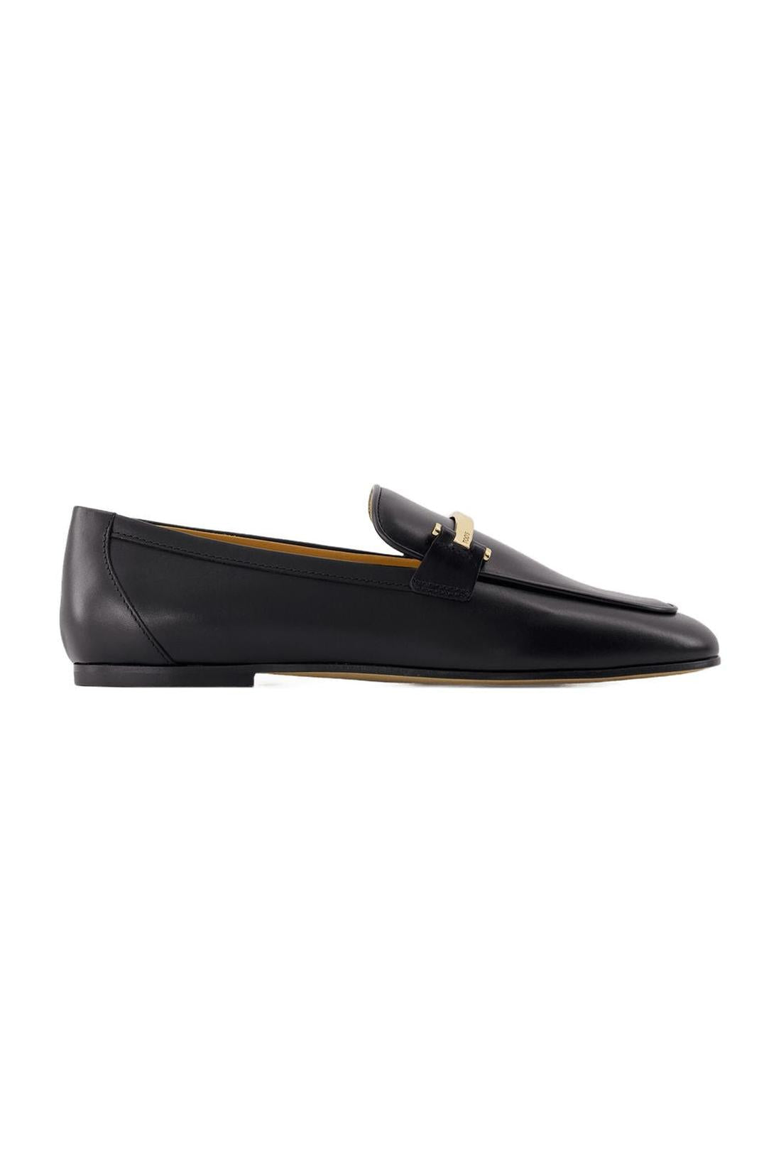Flache Schuhe Barreta - Tod's - Leder - Schwarz