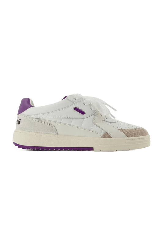 Palm University Sneakers - Palm Angels - White/Purple - Leather