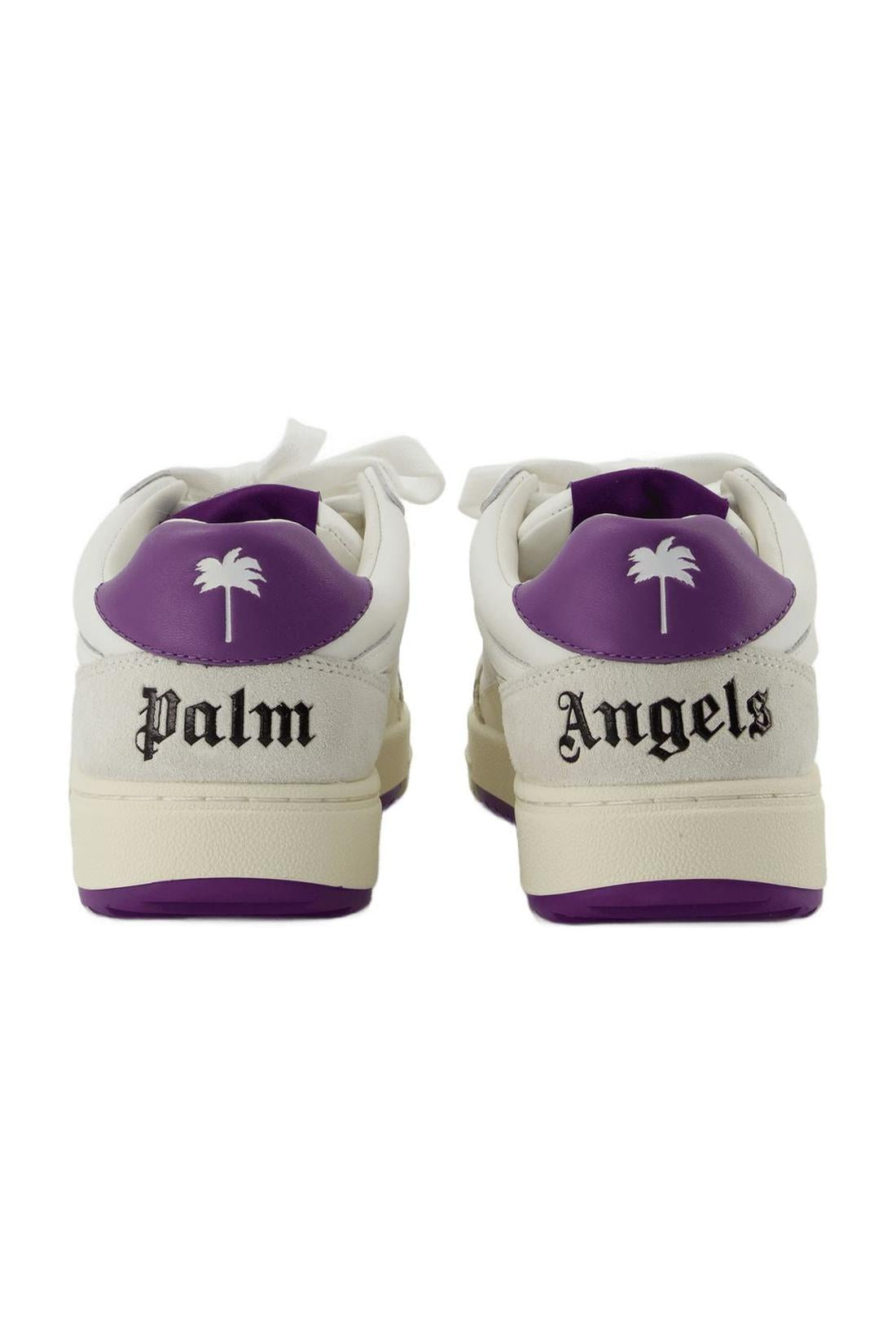 Palm University Sneakers - Palm Angels - White/Purple - Leather