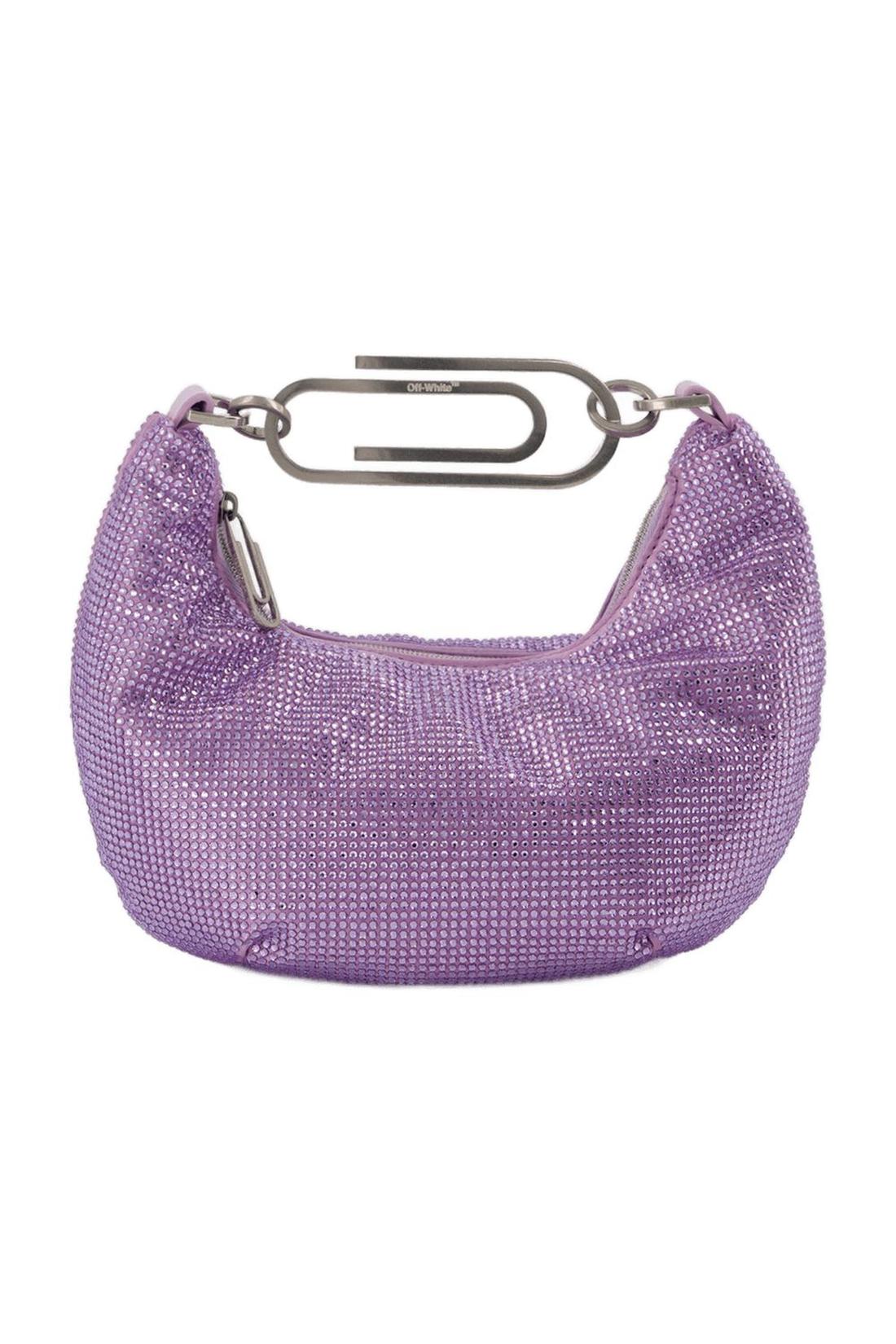 Tasche Binder Clip 20 in Strass / lila