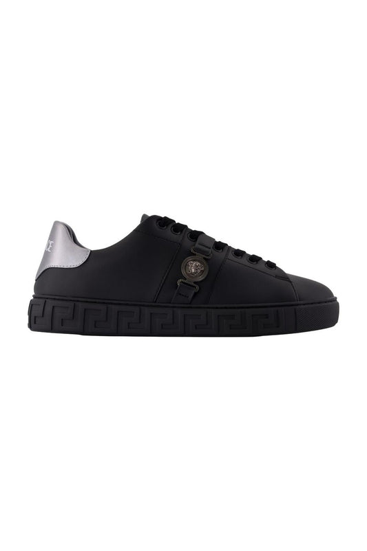 Sneakers - Versace - Leder - Schwarz