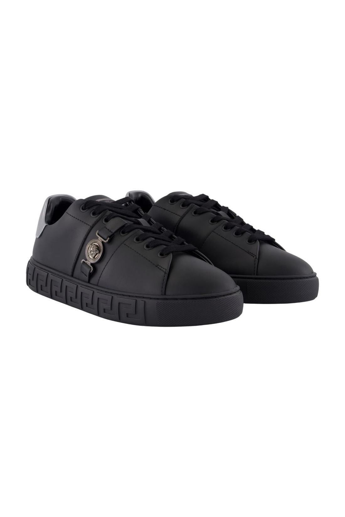 Sneakers - Versace - Leder - Schwarz