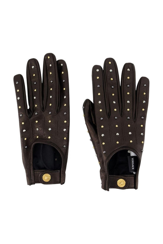 Handschuhe - Versace - Leder - Schwarz