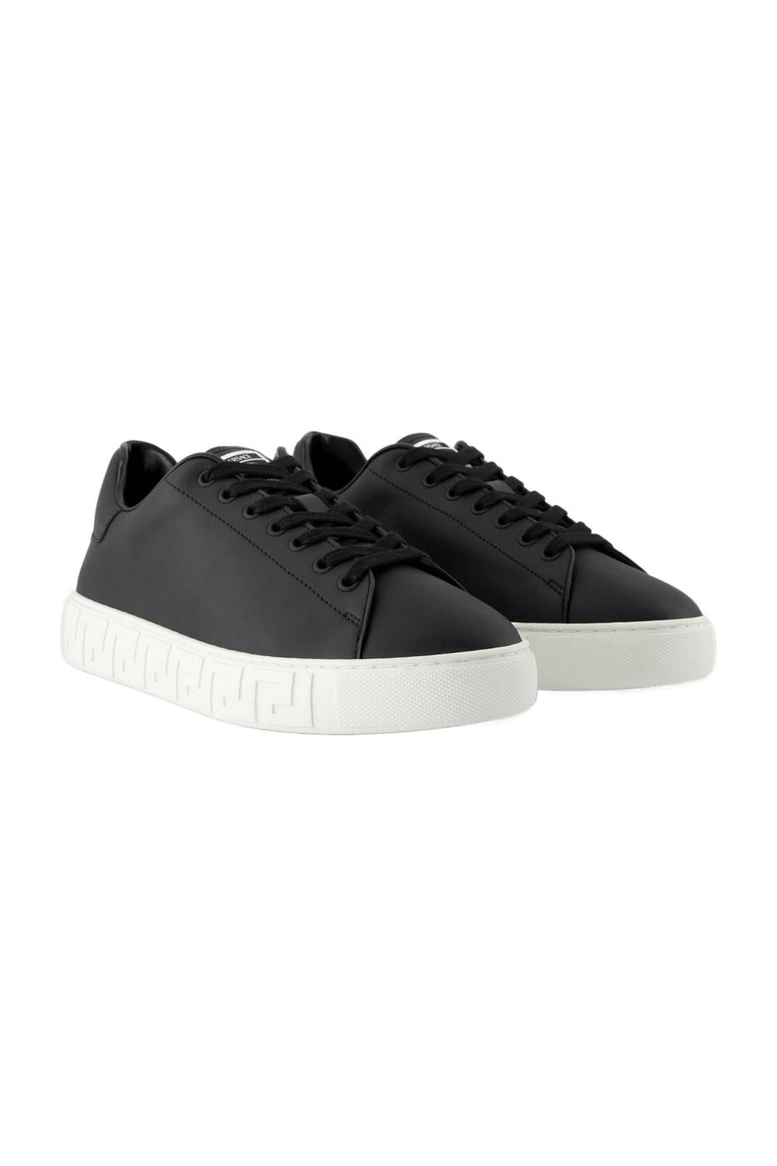 Sneakers - Versace - Leder - Schwarz