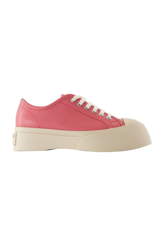 Laced Up Sneakers - Marni - Leder - Pink