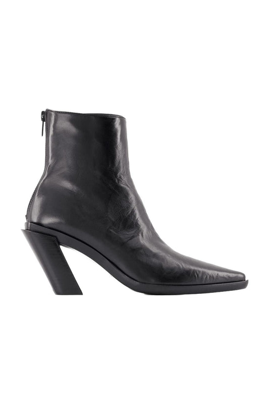 Florentine Ankle Boots - Ann Demeulemeester - Black - Leather