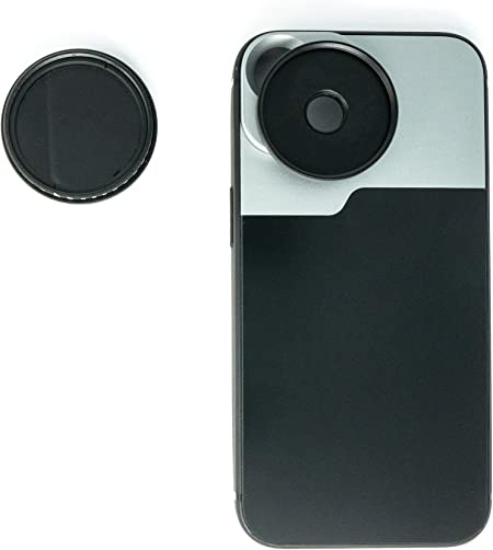 SYSTEM-S ND Vario Filter 37 mm 2 bis 4000 Neutraldichte mit Hülle für iPhone 14