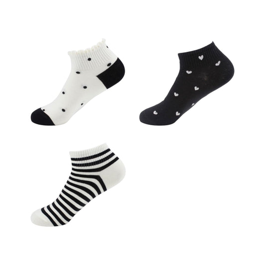 Damen Sneaker Socken Pack Kurzsocken - Kapazität 3 Paar, Größe 36-41
