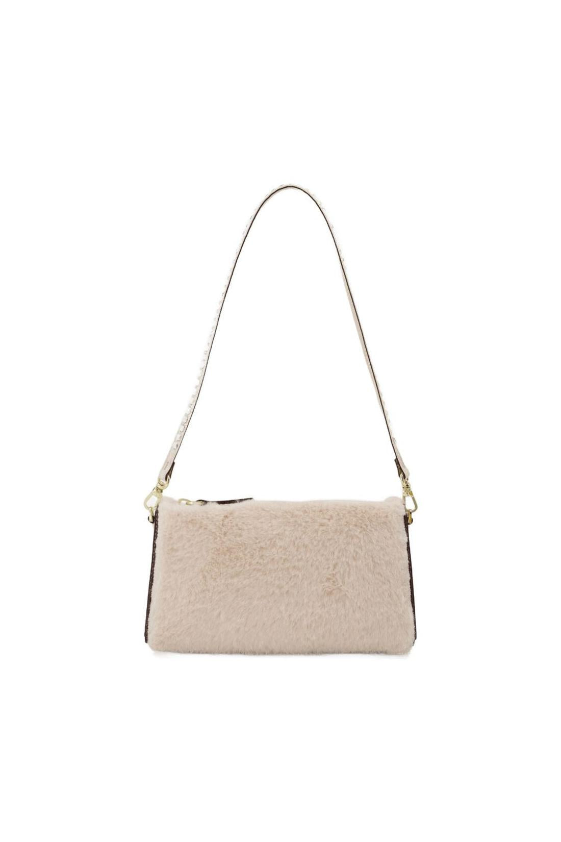 Mini Prism Bag aus Elfenbeinfarben Leder