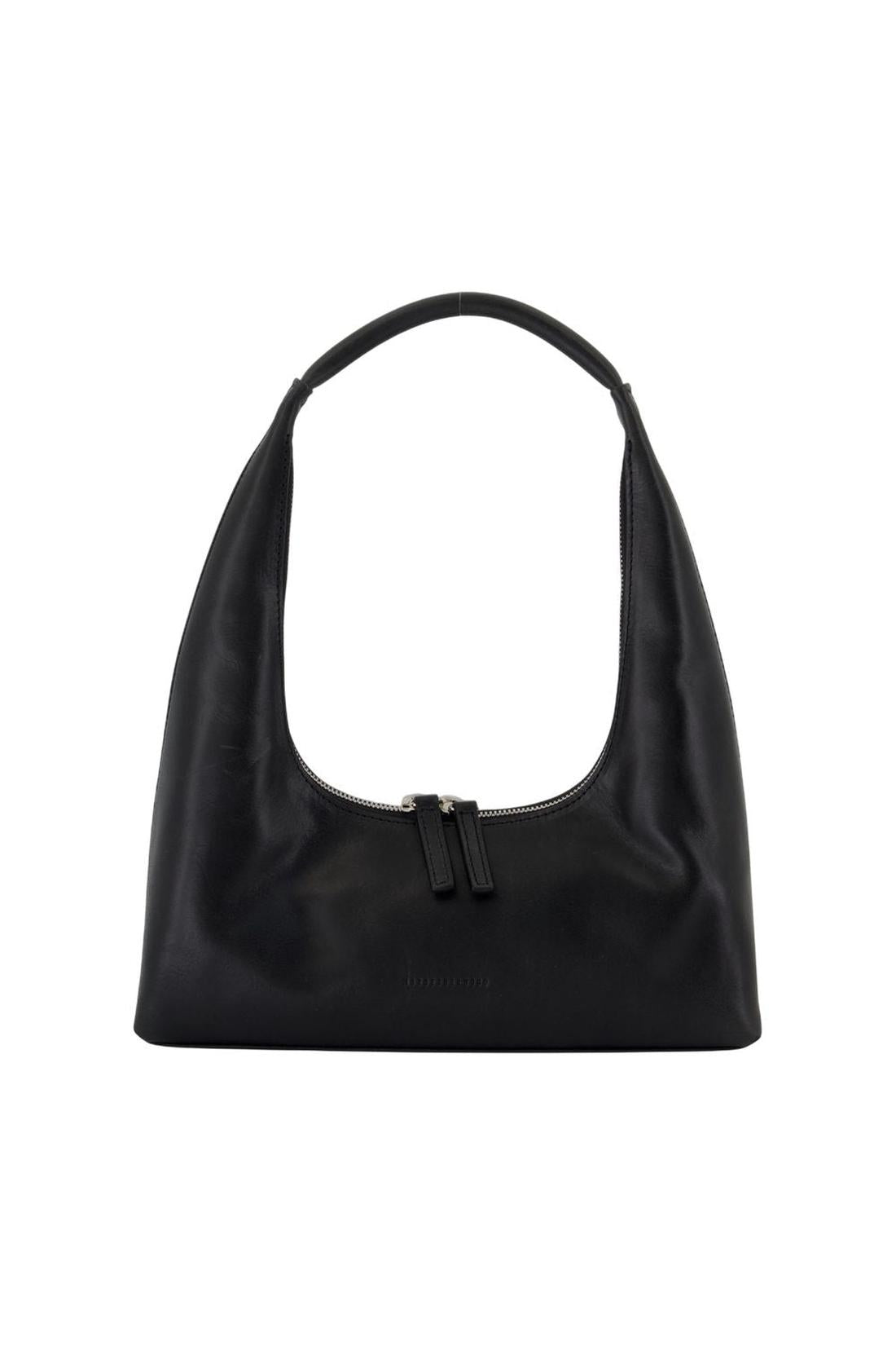 Hobo-Schultertasche - Margesherwood - Leder - Schwarz