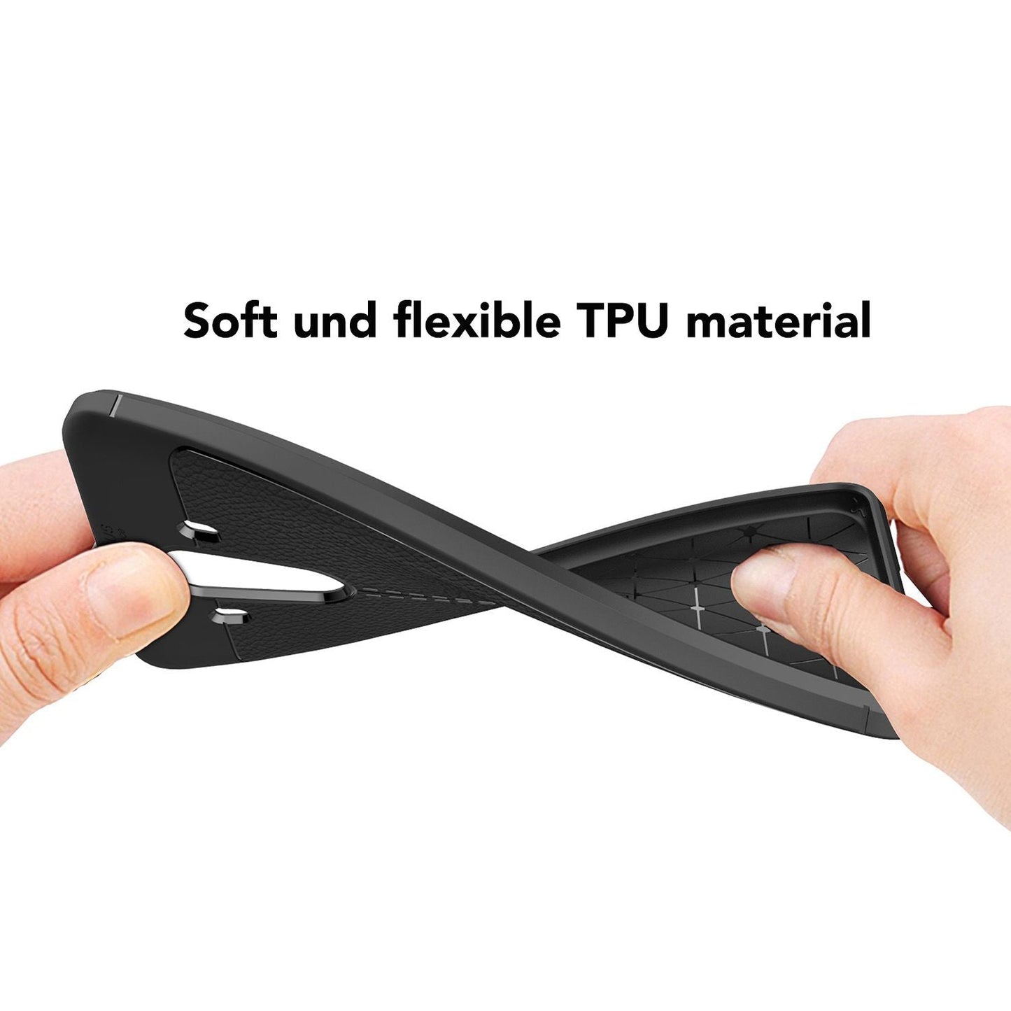 Husă de telefon cu aspect de piele pentru Huawei Mate 10 Pro de la NALIA, husă de protecție din silicon