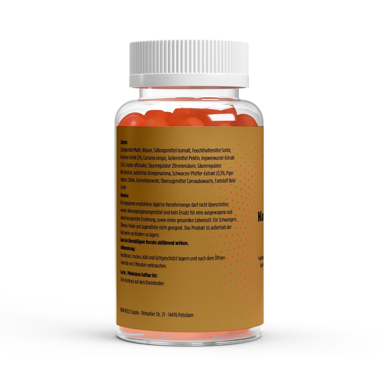 Kurkuma & Ingwer Gummies – Vegane, zuckerfreie Orangen-Gummies für natürliche Entzündungshemmung und Wohlbefinden