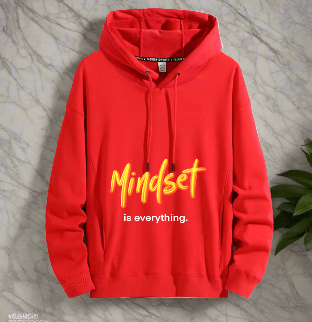Mindset is everything,Positive vibes hoodie  Stylish and comfort