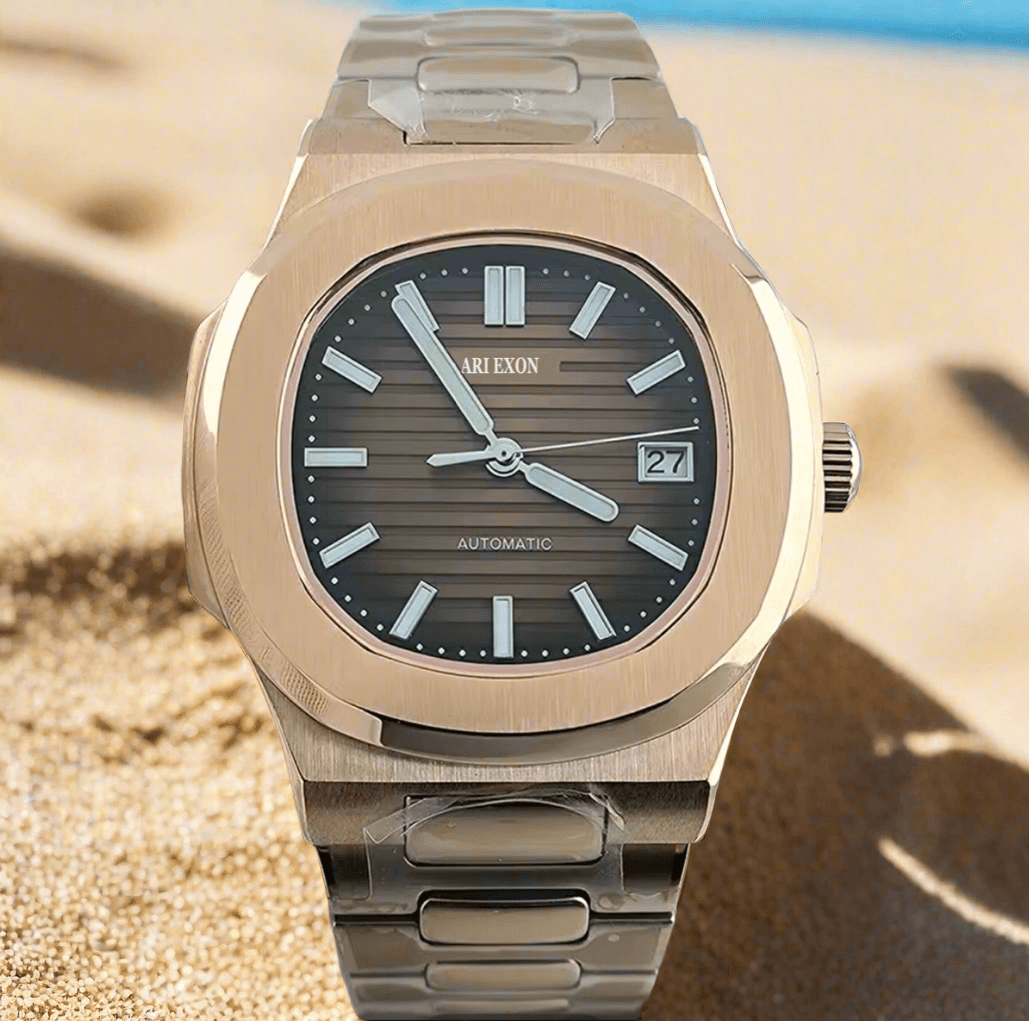 ARI EXON: timeless elegance stainless steel mechanical watch