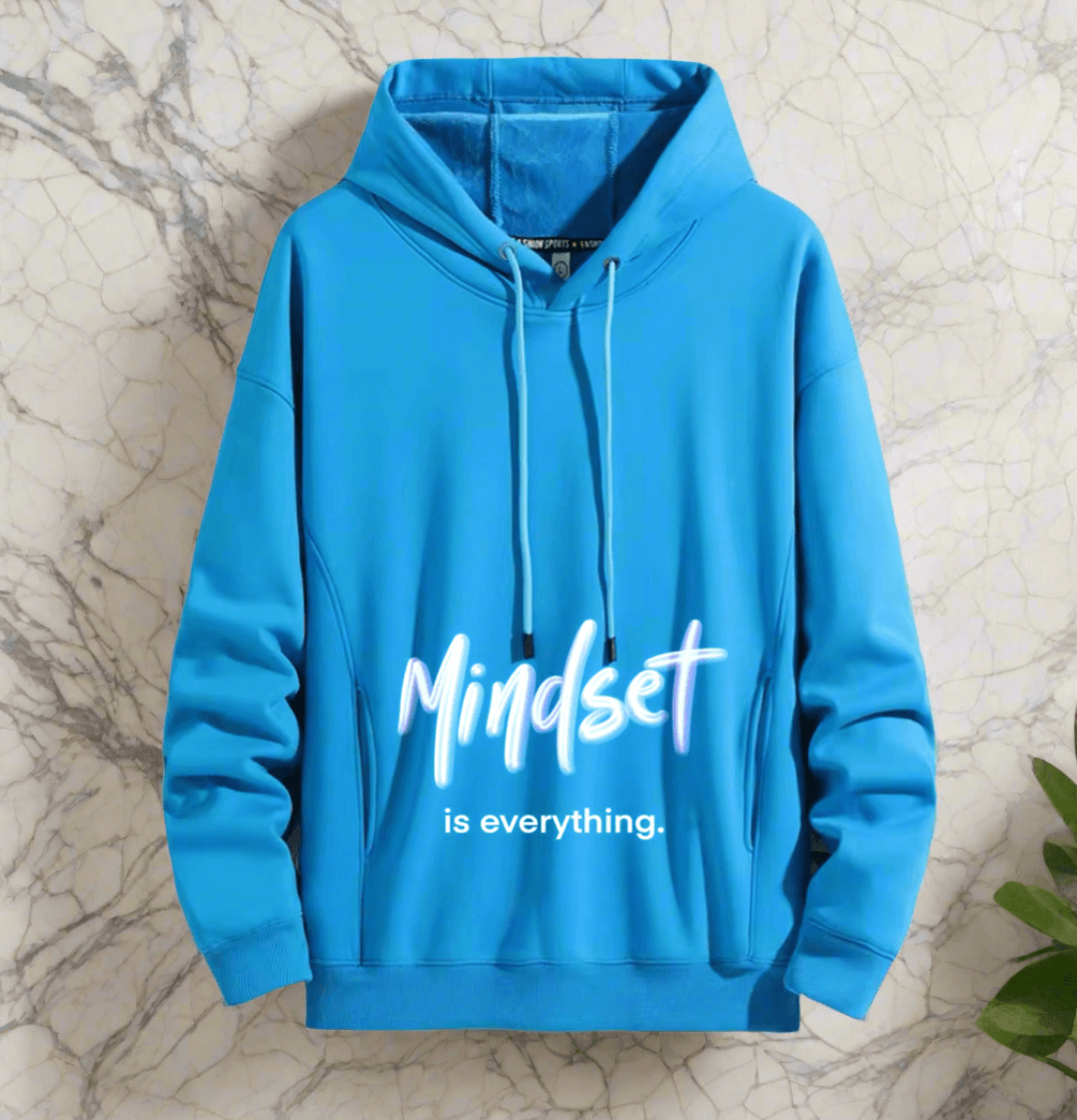 Mindset is everything,Positive vibes hoodie  Stylish and comfort
