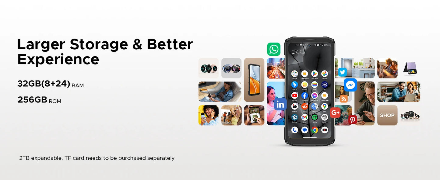 DOOGEE Blade20 Turbo Robustes 5G Smartphone - 10300 mAh, 33W, 6,6 Zoll