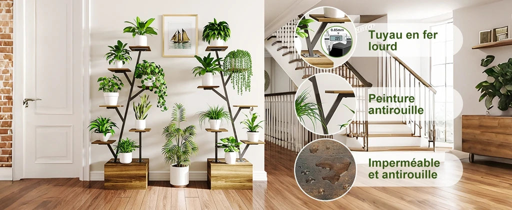 other Pflanzenständer 6-stufig Metallregal Mit LED-Wachstumslichtern