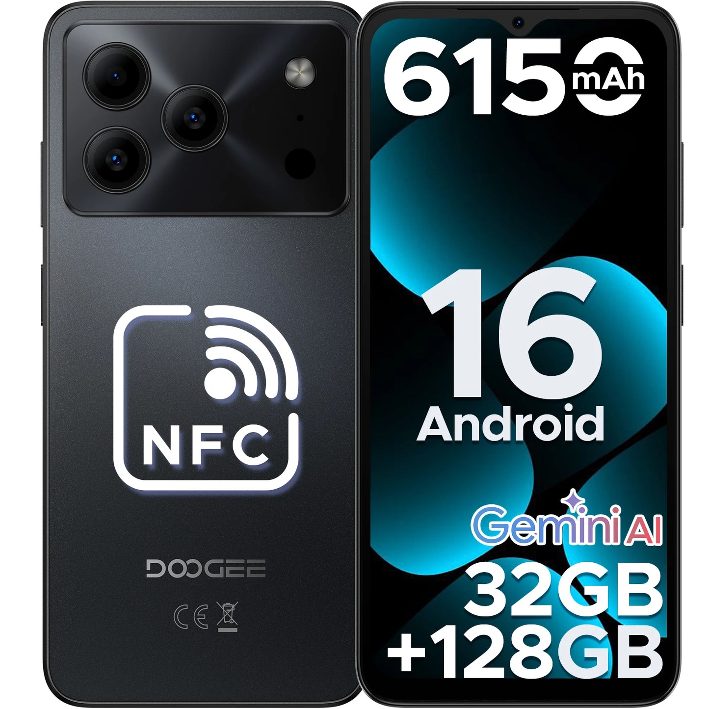 DOOGEE Note56 Pro Großer Akku - 6150 mAh, 6,56 Zoll, 90 Hz
