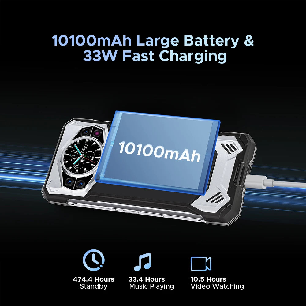 DOOGEE S200 Robustes 5G - 10100 mAh, 33W, 6,7 Zoll Display