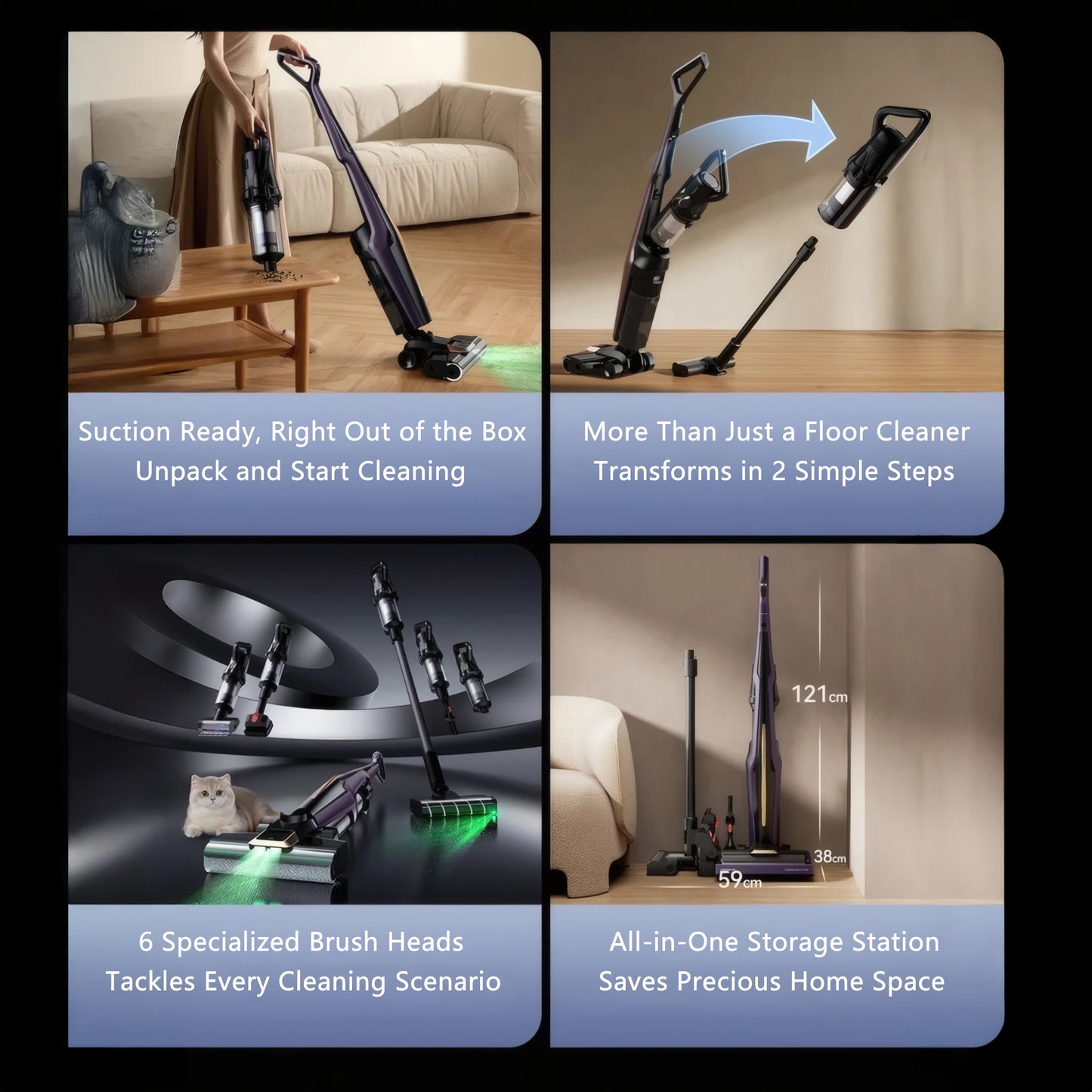 Deerma P40 PROW 6-In-1 Nass-Trocken - 30000Pa Saugkraft 350W 3–6kg