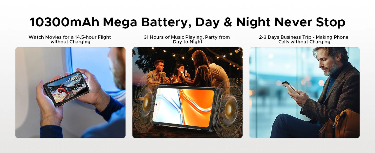 DOOGEE Blade20 Turbo Robustes 5G Smartphone - 10300 mAh, 33W, 6,6 Zoll