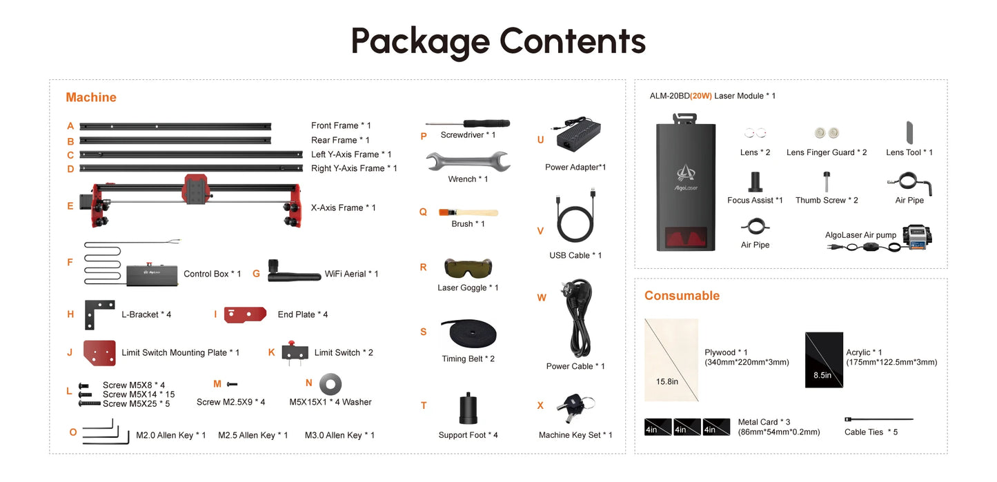 Mașină de gravat cu laser 2025: AlgoLaser DIY Mini mașină de gravat cu tăiere 5W 10W, cadouri personalizate, colecție de articole din lemn