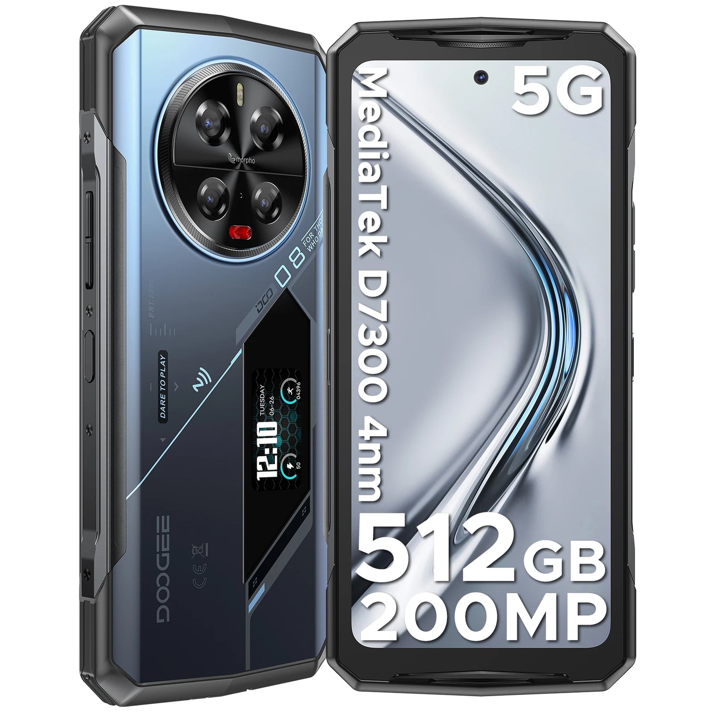 DOOGEE V40 Pro Robustes Gaming Smartphone - 8600 mAh 33W 6,78 Zoll