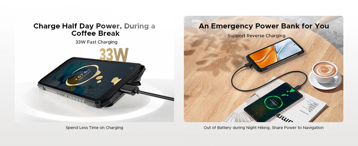 DOOGEE Blade20 Turbo Robustes 5G Smartphone - 10300 mAh, 33W, 6,6 Zoll